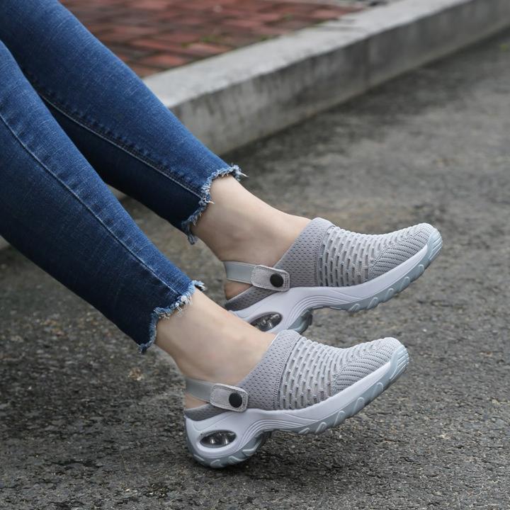 MEIION Sabots Orthopédiques Confort+ Pour Femmes - Chaussures Respirantes à Enfiler Avec Semelle Coussin D'Air
